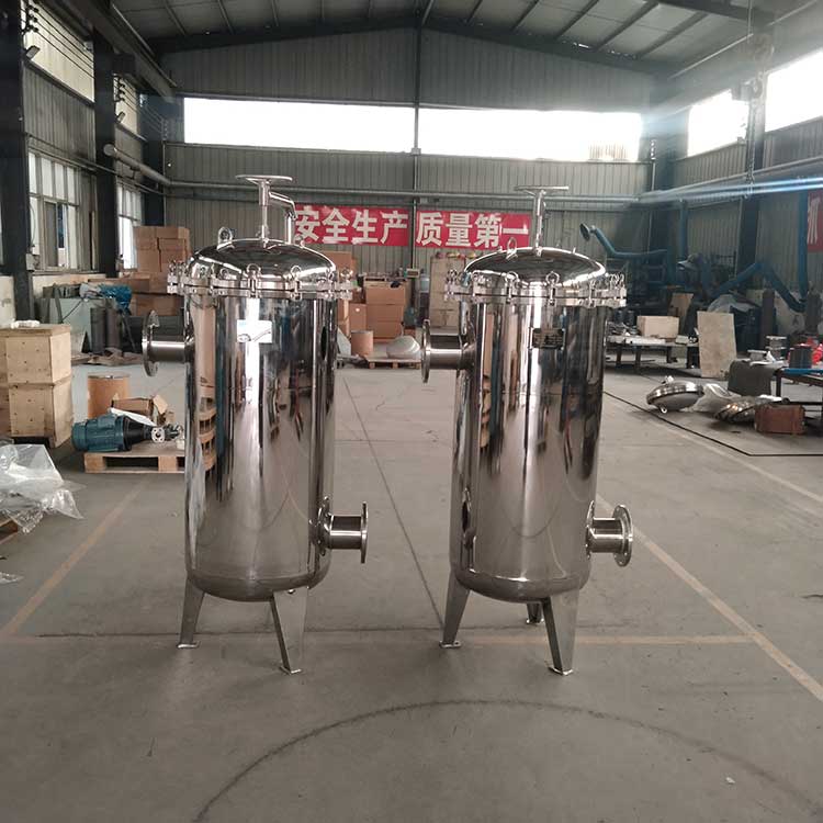 華豫生產(chǎn)供應(yīng)DN125袋式過(guò)濾器 5袋 不銹鋼殼體